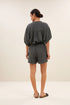 By-Bar June linen shorts charcoal